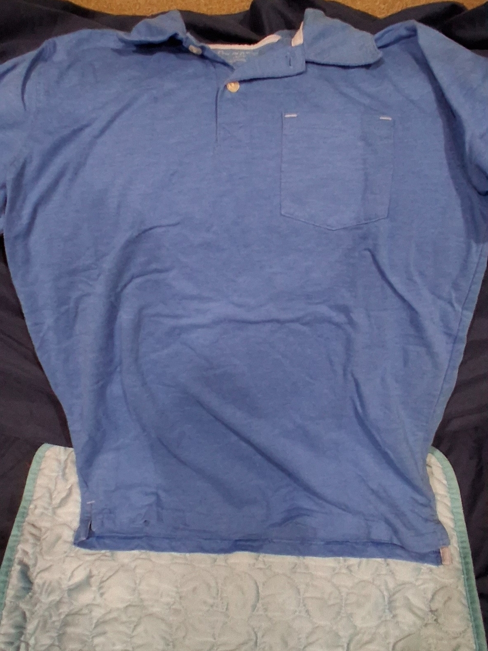 Cat & Jack Blue Polo Shirt with Chest Pocket